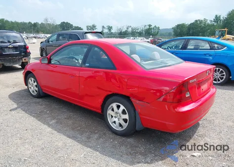 2003 Honda Civic Ex z USA, uszkodzony, nr VIN 1HGEM22943L074155